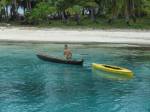 Paddle in clear water -San blas islands